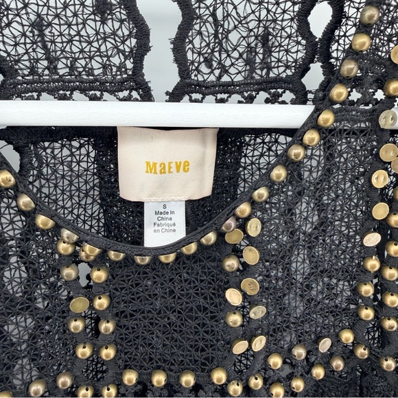 Maeve Black Auralis Lace Blouse Anthropologie - Picture 5 of 7